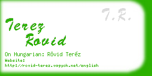 terez rovid business card